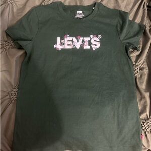 Levi's Green and White Skirt